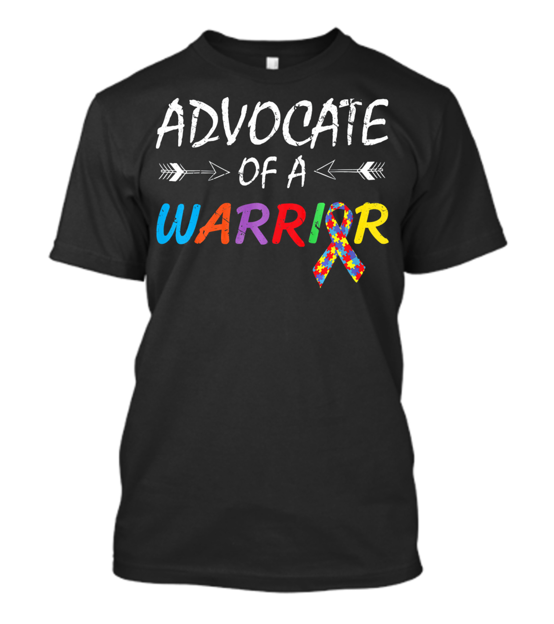 Advocate Of A Warrior Autism Awareness Puzzle T-Shirt