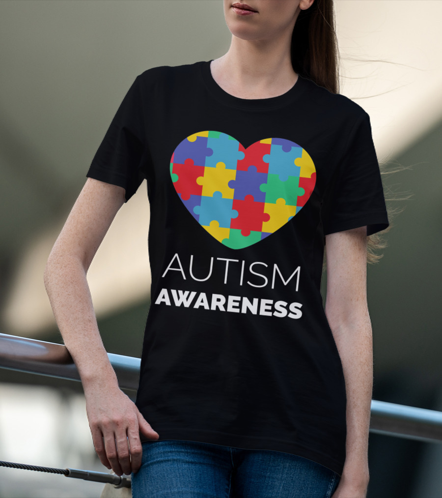 Autism Awareness Puzzle Heart T-Shirt