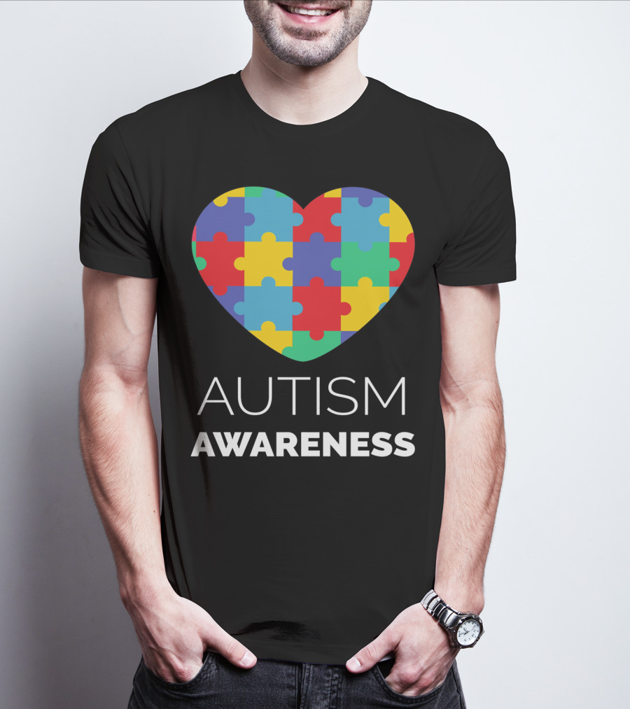 Autism Awareness Puzzle Heart T-Shirt
