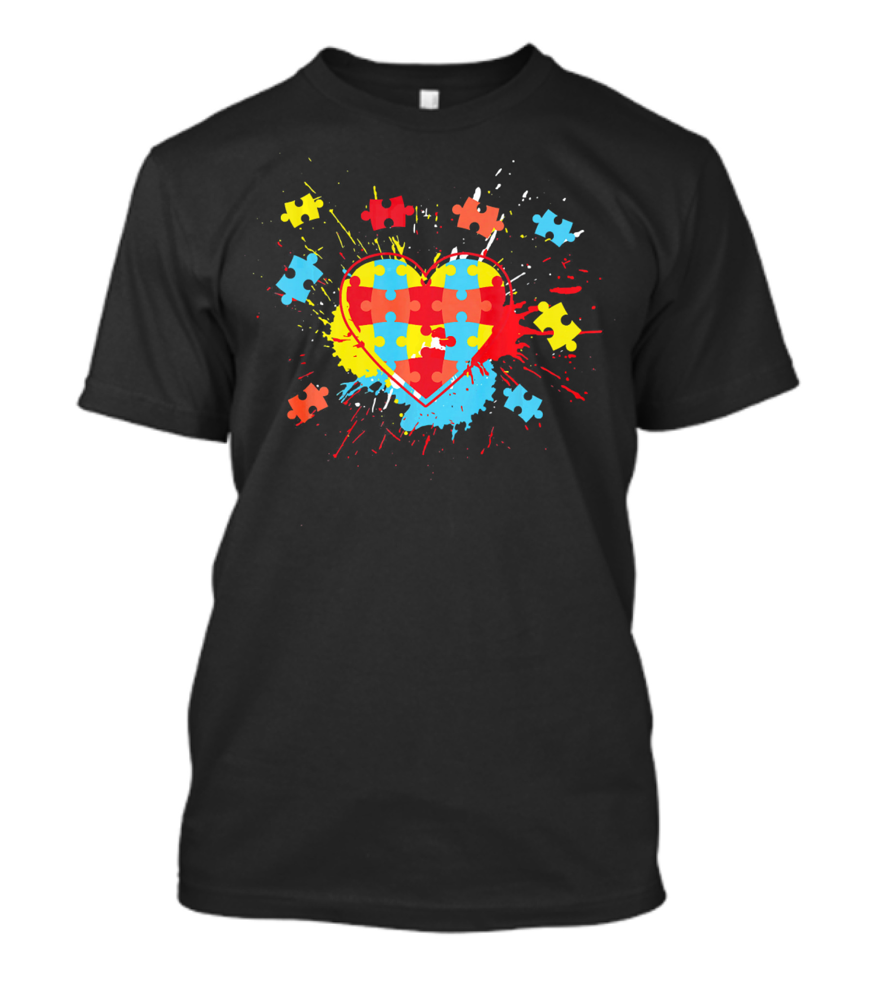 Heart Puzzle Autism Awareness Proud Au T-Shirt