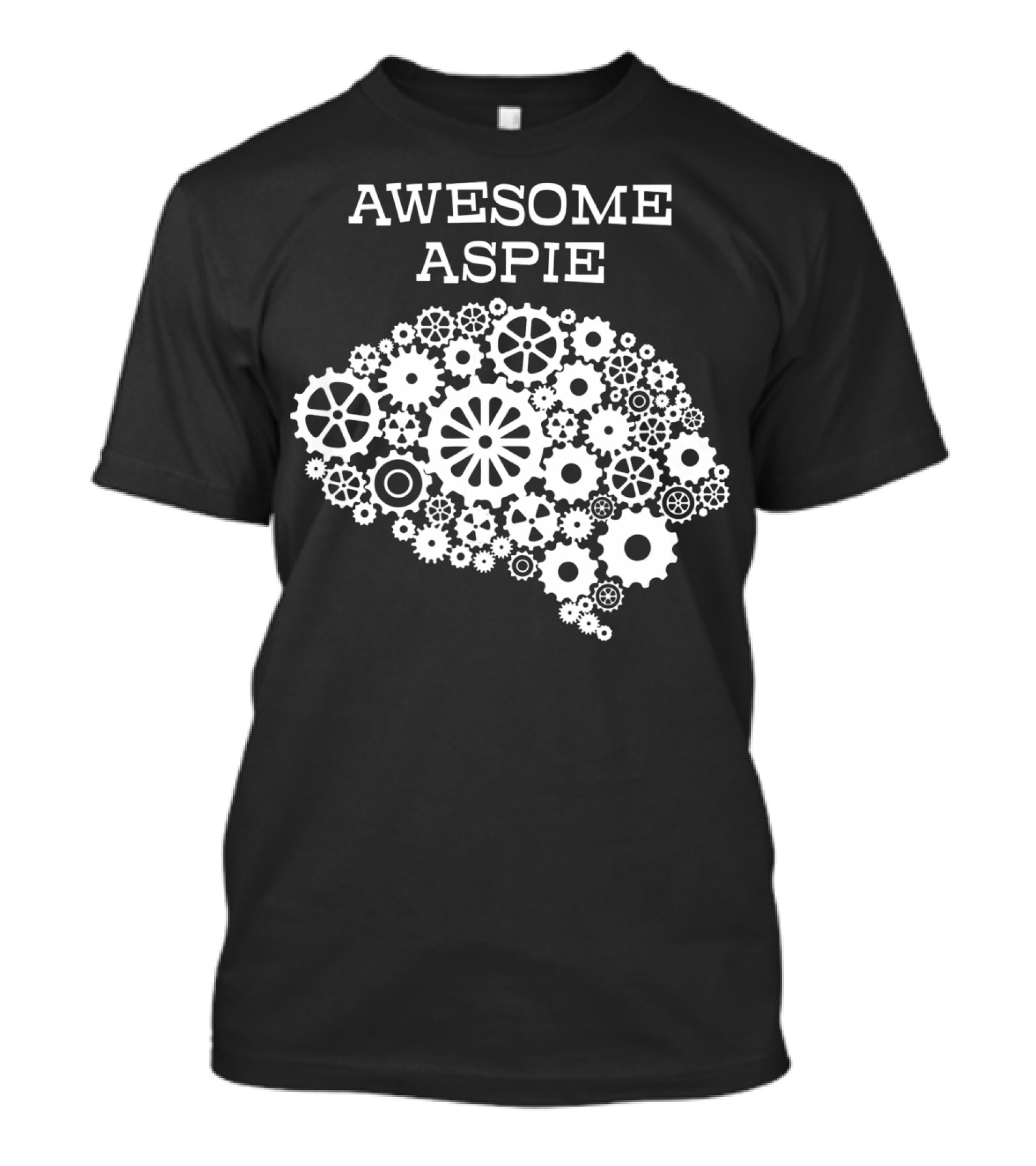 Awesome Aspie Steampunk Brain Autism Awareness T-Shirt