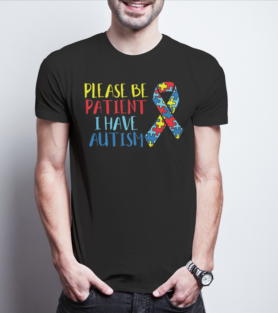 Please Be Patient I Have Autism Puzzle T-Shirt