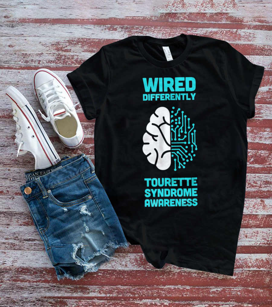WIRED DIFFERENTLY Tourette Syndrome Awareness T-Shirt