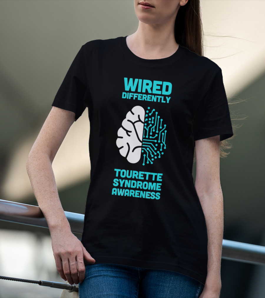 WIRED DIFFERENTLY Tourette Syndrome Awareness T-Shirt