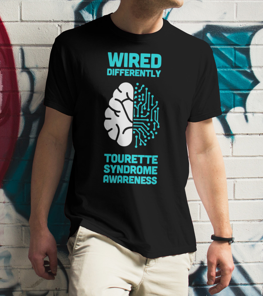 WIRED DIFFERENTLY Tourette Syndrome Awareness T-Shirt