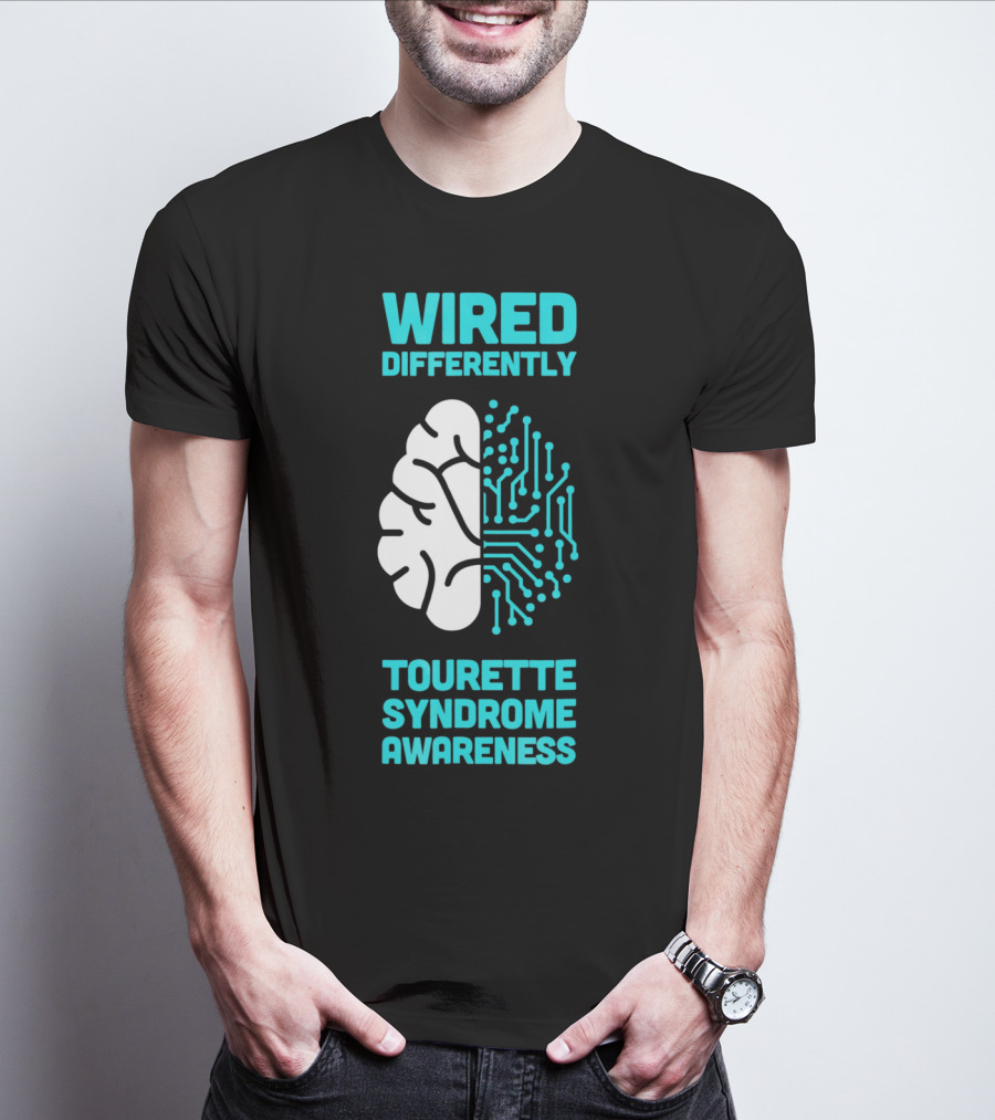WIRED DIFFERENTLY Tourette Syndrome Awareness T-Shirt