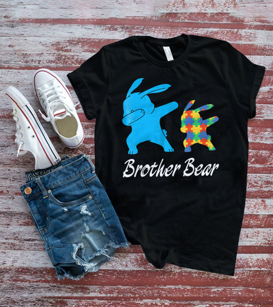Brother Bear Cute Bunny Puzzle T-Shirt