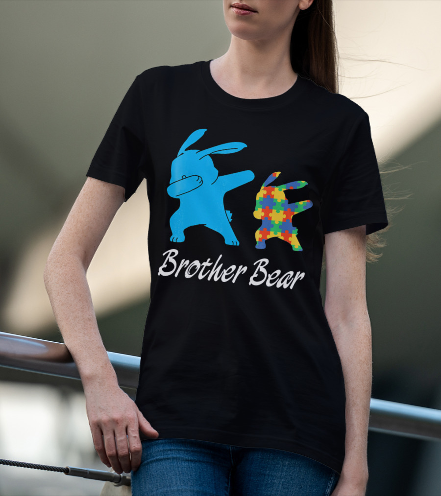 Brother Bear Cute Bunny Puzzle T-Shirt