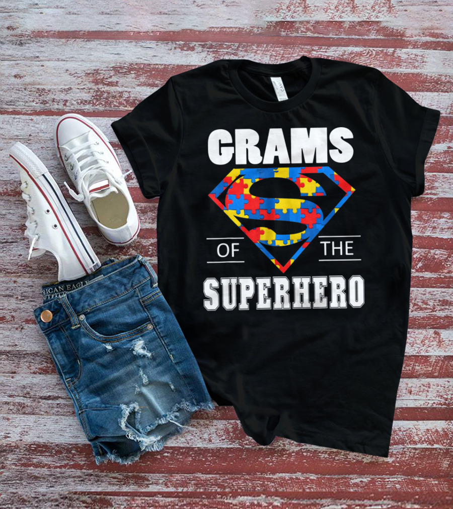 Super Grams Of The Superhero Autism Awareness Day T-Shirt