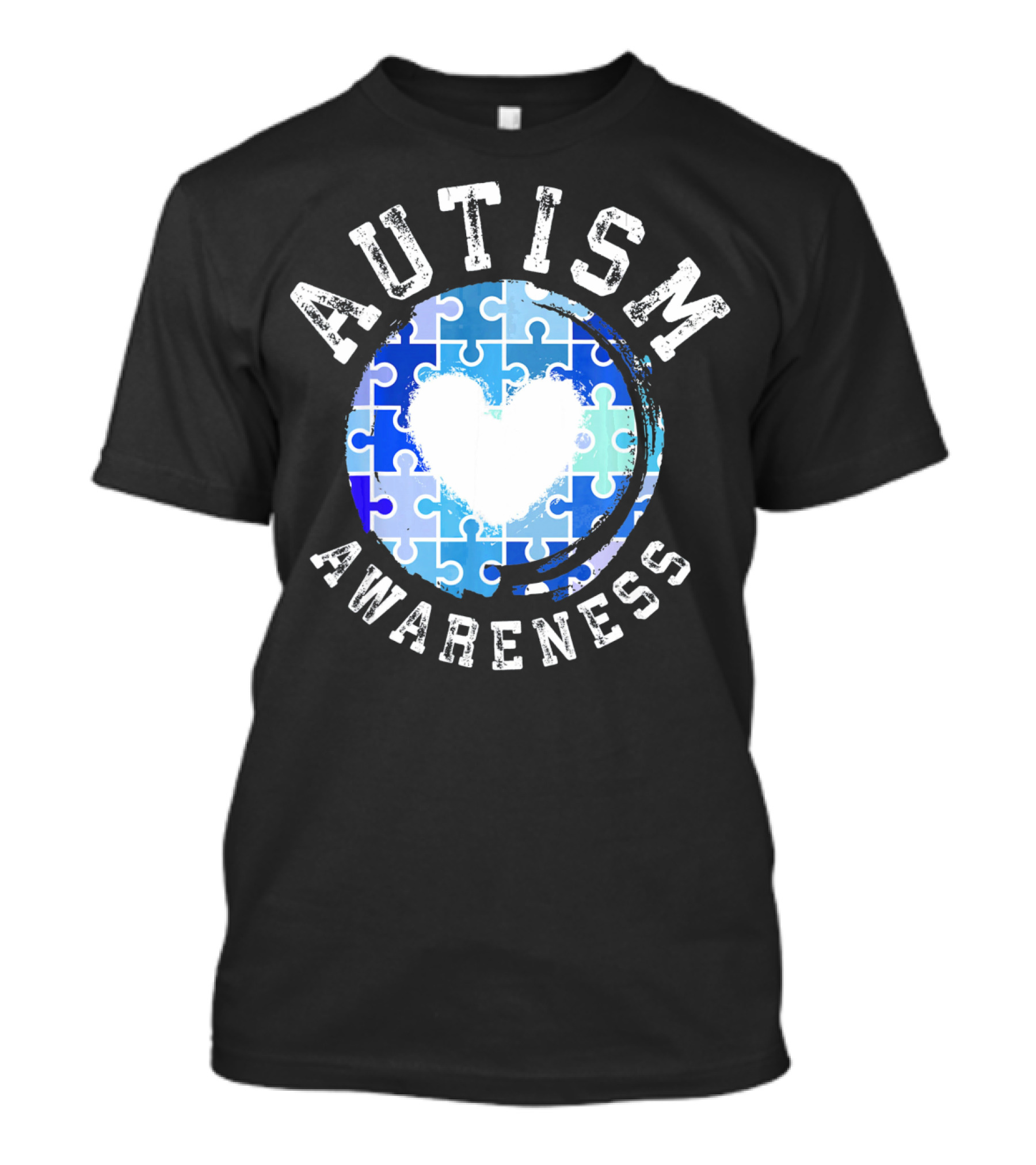 Autism Awareness Heart Puzzle T-Shirt