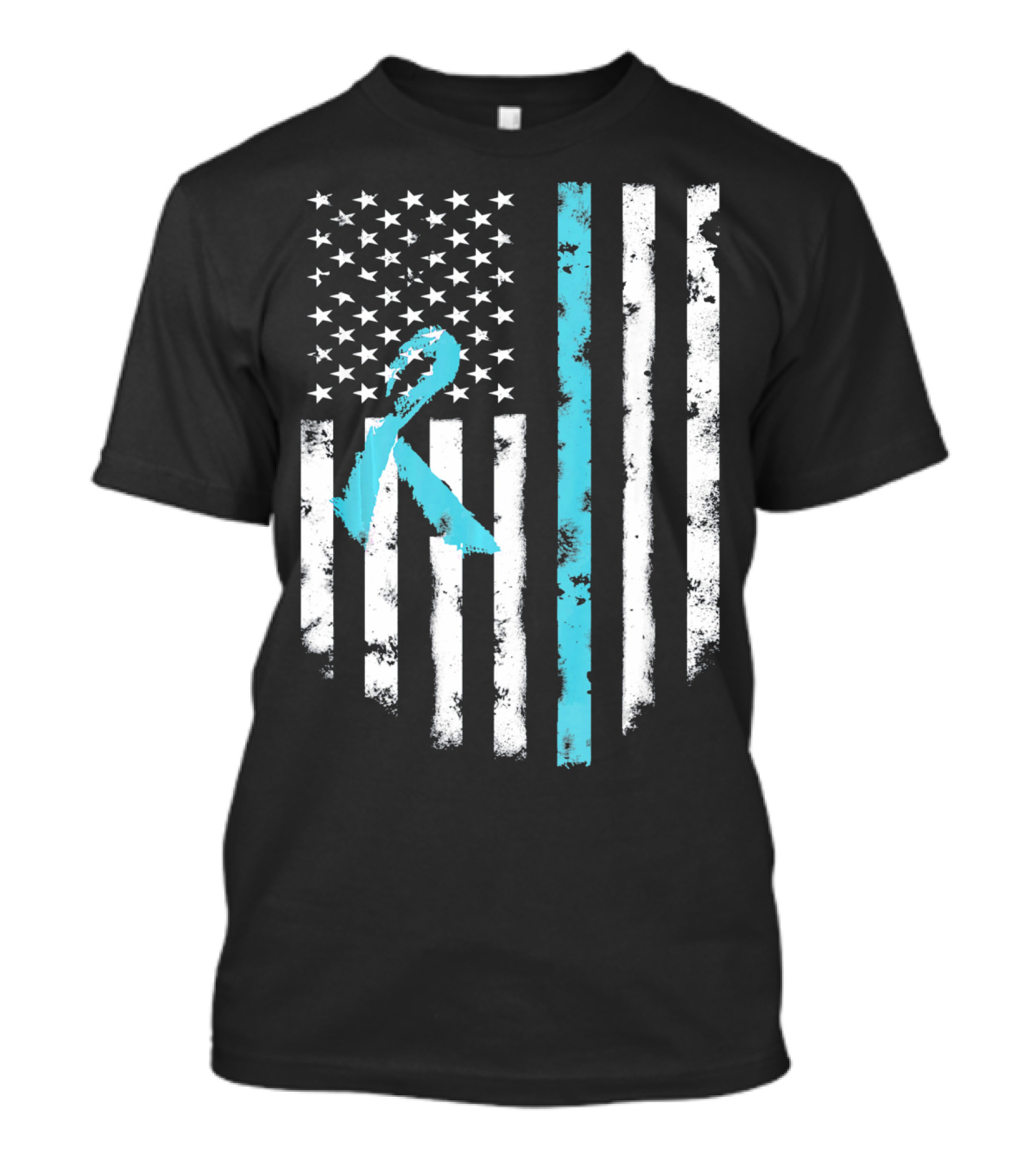 Scleroderma Awareness Support American Flag T-Shirt