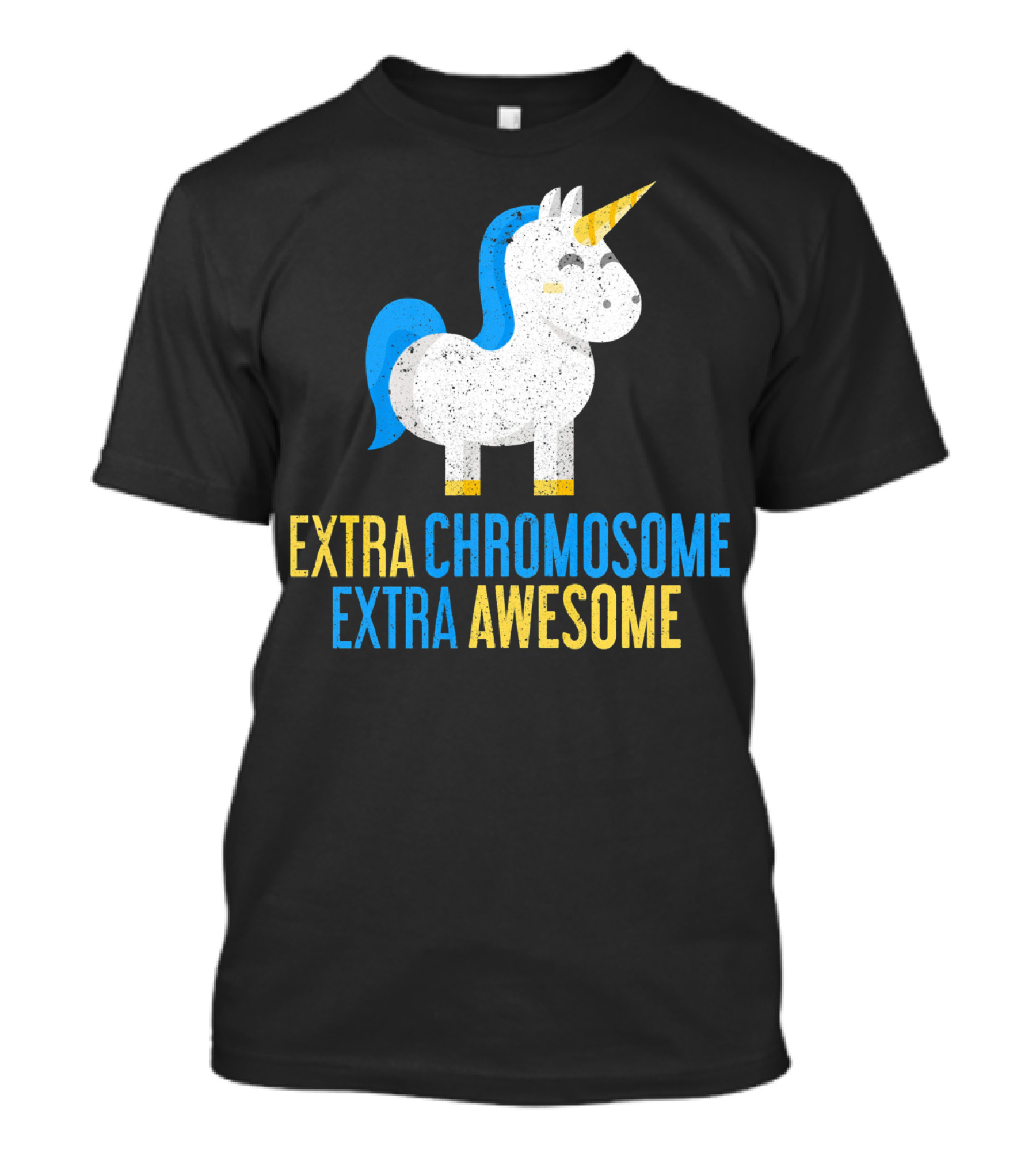 Extra Chromosome Extra Awesome Unicorn Down Syndrome Awareness T-Shirt