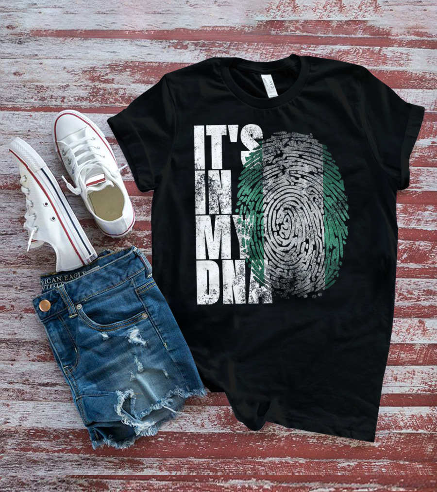 It's In My DNA Nigerian Heritage Fingerprint T-Shirt