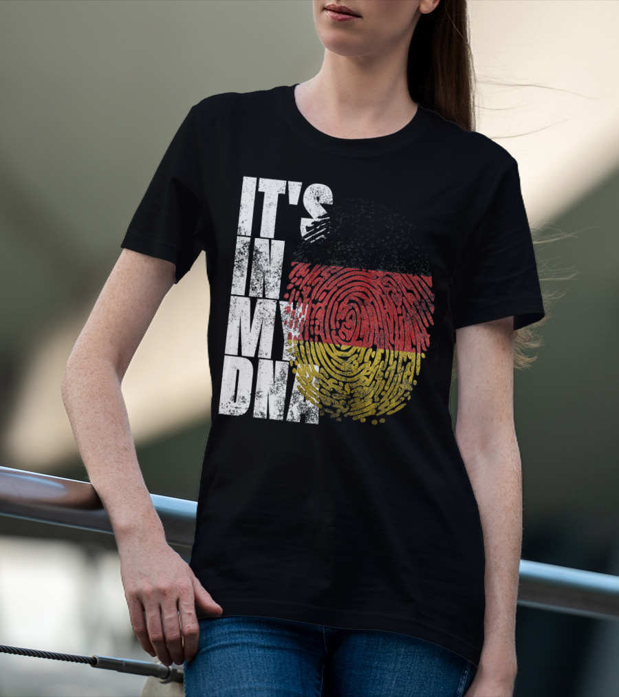 It's In My DNA German Flag Fingerprint Oktoberfest T-Shirt
