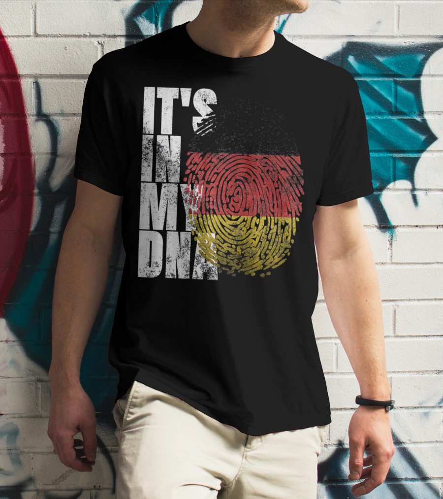 It's In My DNA German Flag Fingerprint Oktoberfest T-Shirt