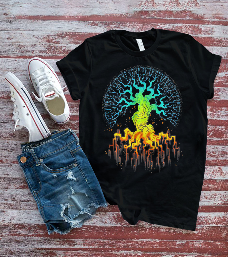 Tree Of Life Radiant Vibrant Roots And Branches T-Shirt