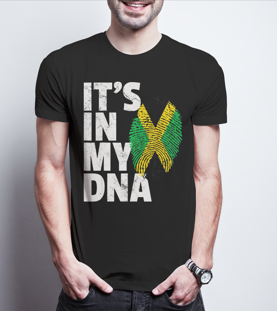 Jamaica Flag It's In My DNA Jamaican Pride Men T-Shirt