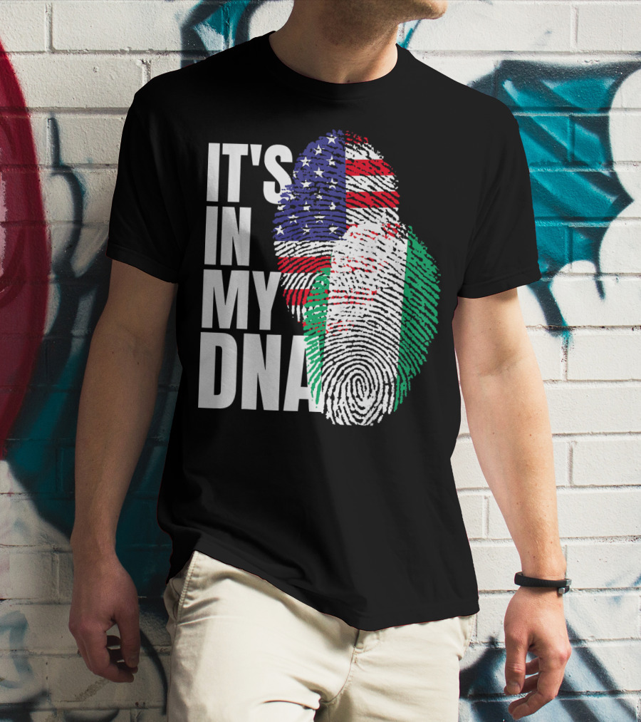 IT'S IN MY DNA American And Nigerian Mix Heritage T-Shirt