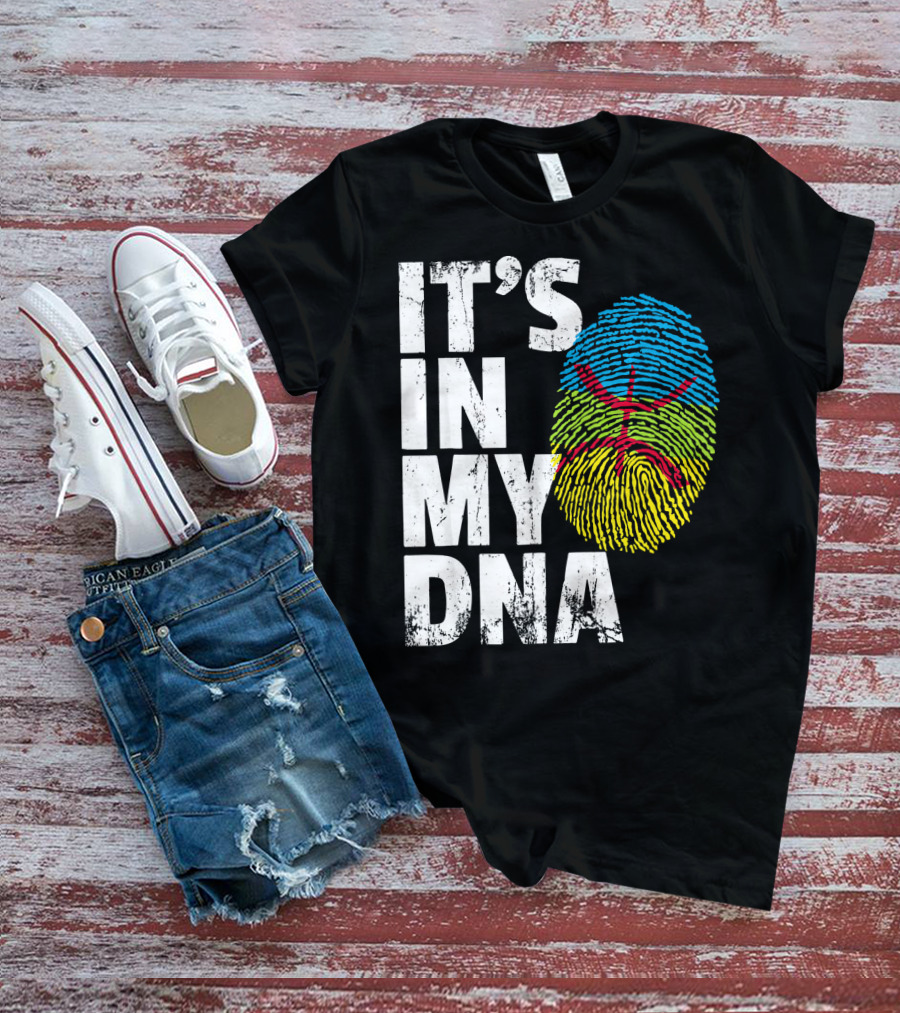 It's IN My Dna Amazigh Tamazgha Kabyle Fingerprint T-Shirt