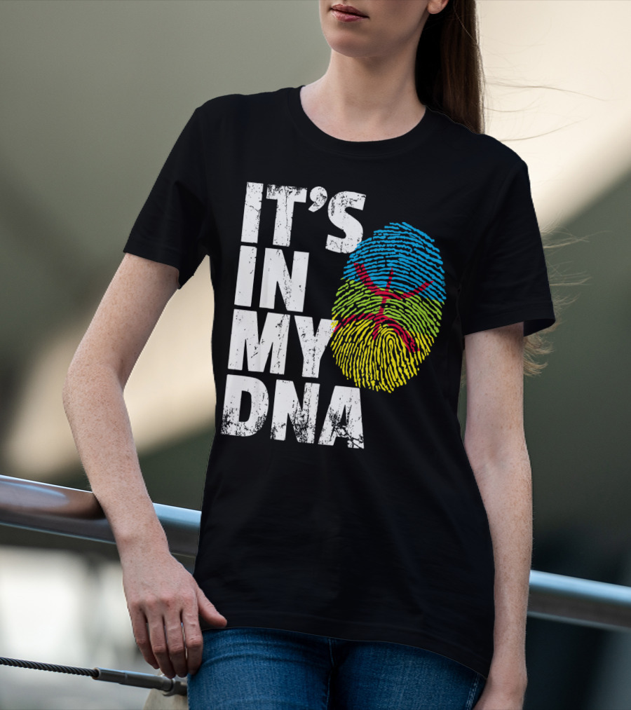 It's IN My Dna Amazigh Tamazgha Kabyle Fingerprint T-Shirt