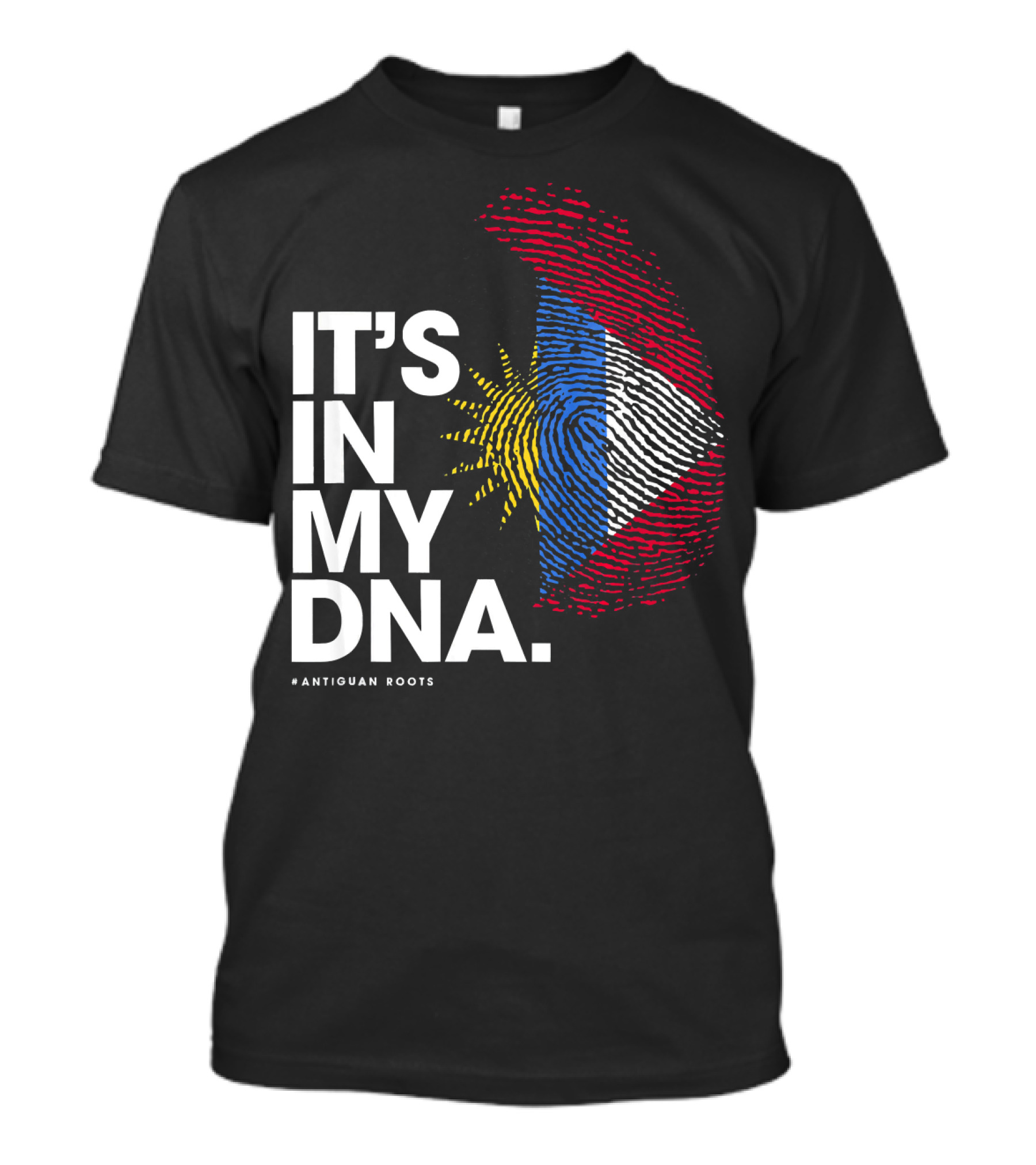 IT'S IN MY DNA Antigua And Barbuda Flag Antiguan Roots T-Shirt
