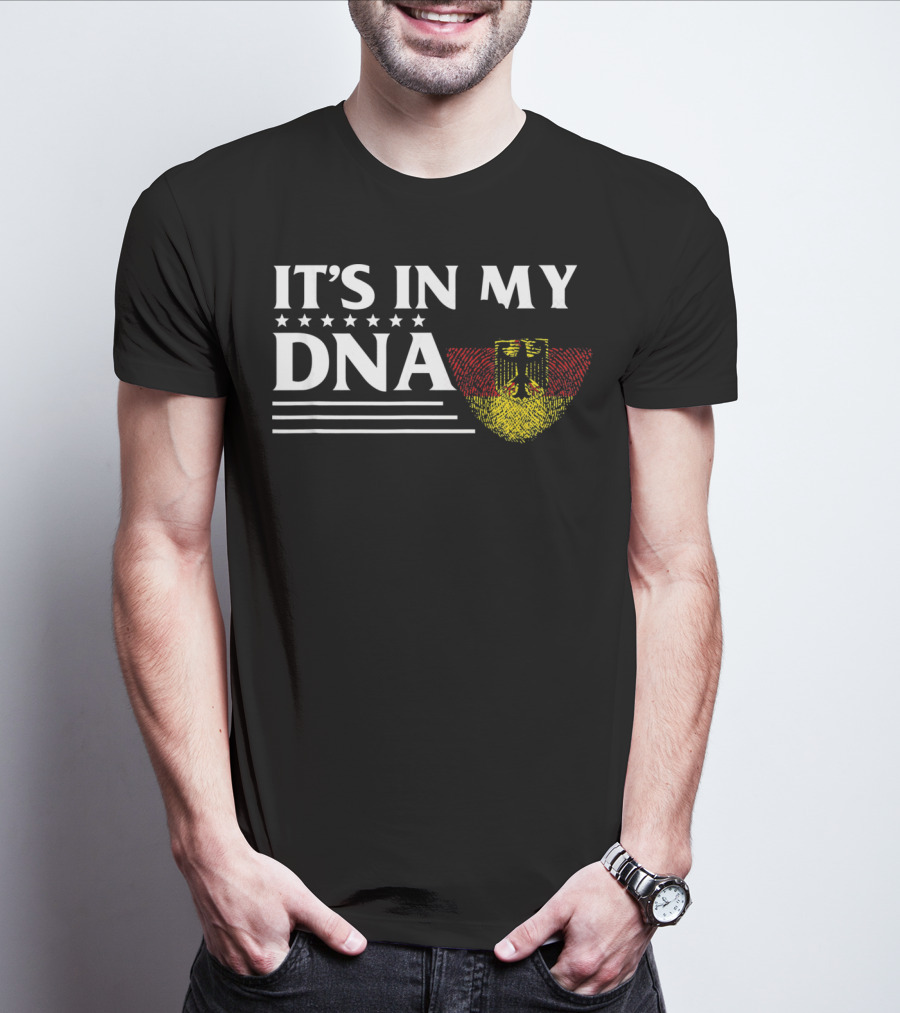It's In My DNA German Flag Fingerprint T-Shirt