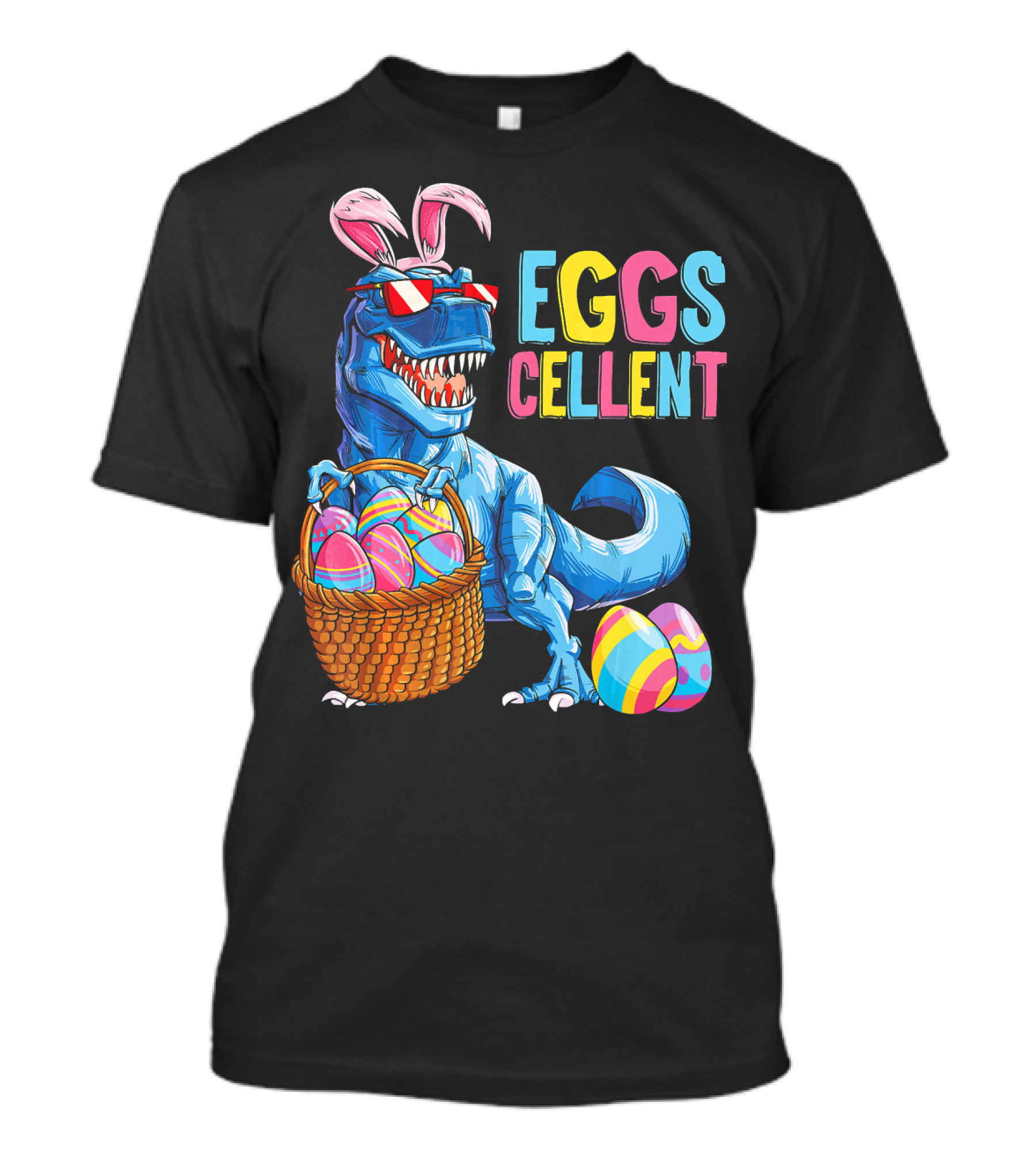 EGGSCELLENT Dinosaur Easter Bunny Rex T-Shirt