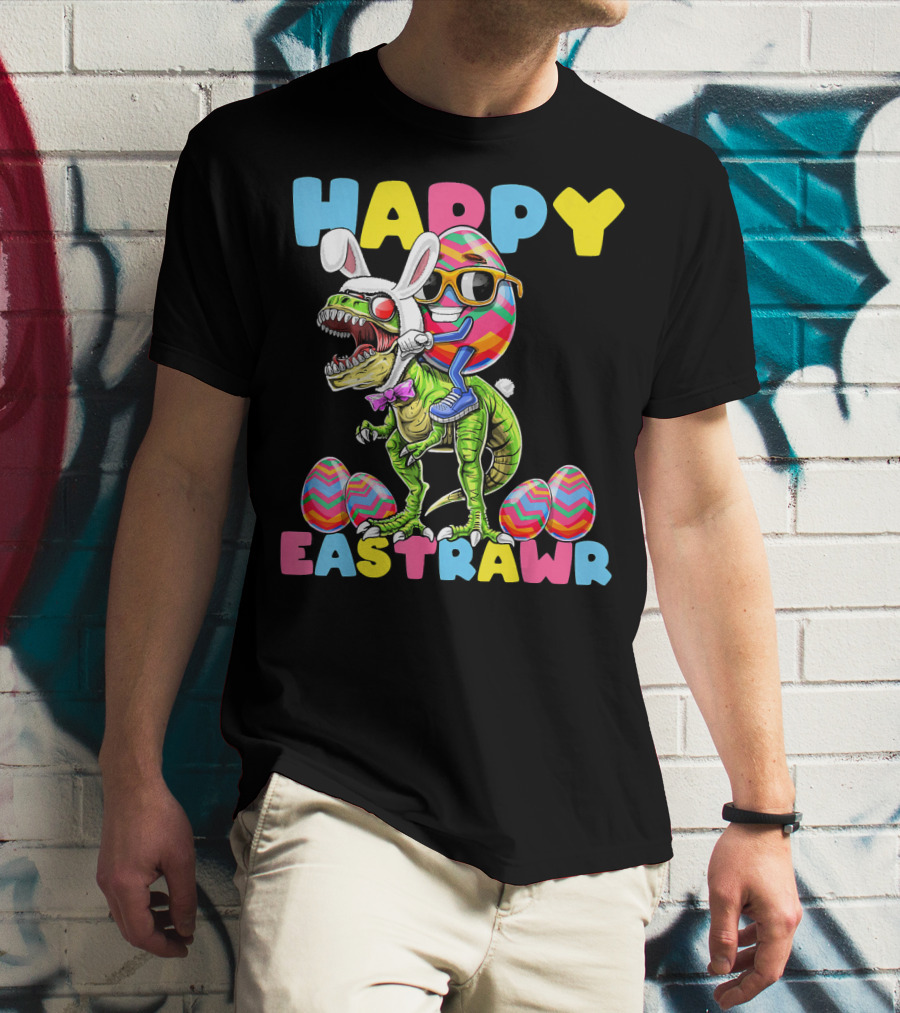 HAPPY EASTRAWR BUNNY DINOSAUR EGG RABBIT T-Shirt