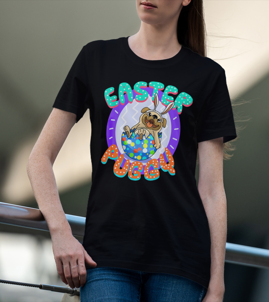 Easter Puggy Cute Resurrection Pug Dog T-Shirt