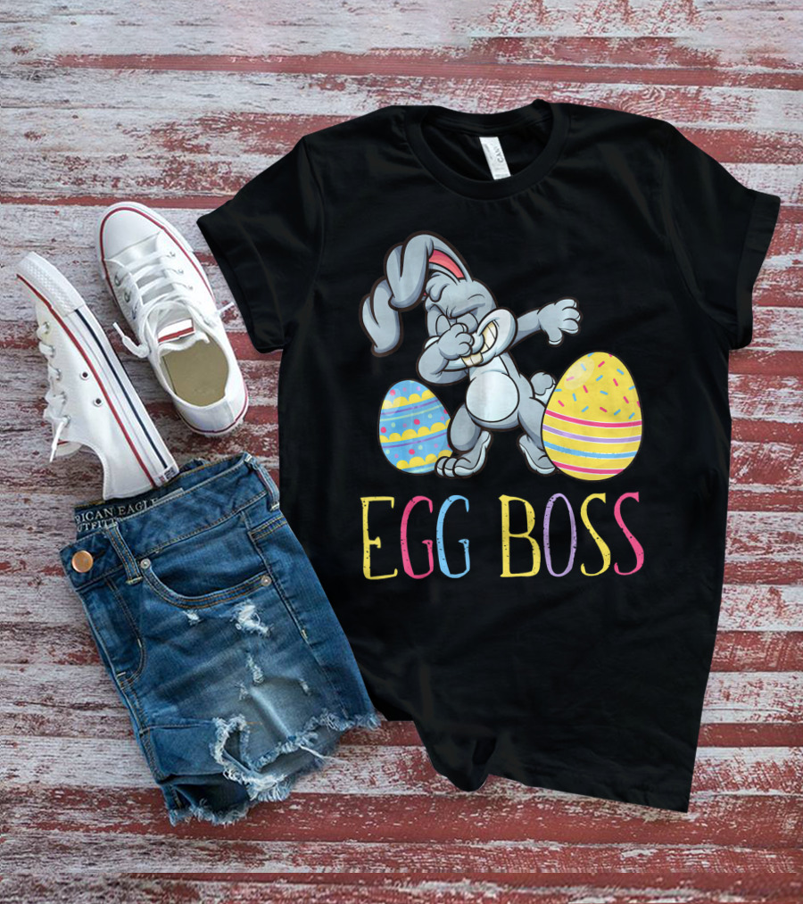 Dabbing Bunny Egg Boss Easter Fun T-Shirt