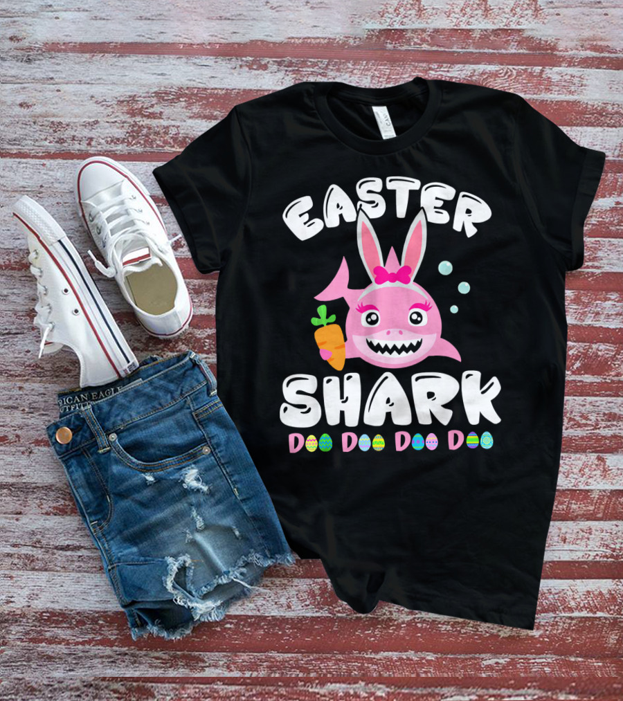 Easter Shark Bunny Doo Doo Doo Doo T-Shirt