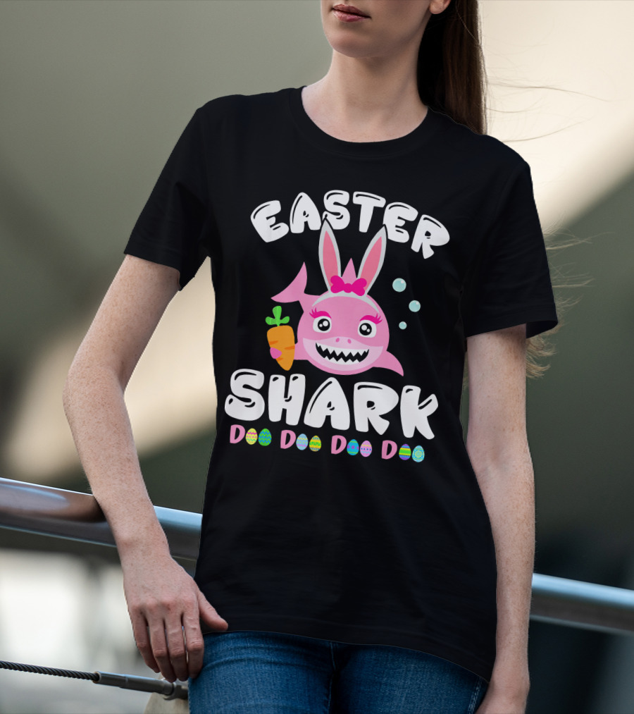 Easter Shark Bunny Doo Doo Doo Doo T-Shirt