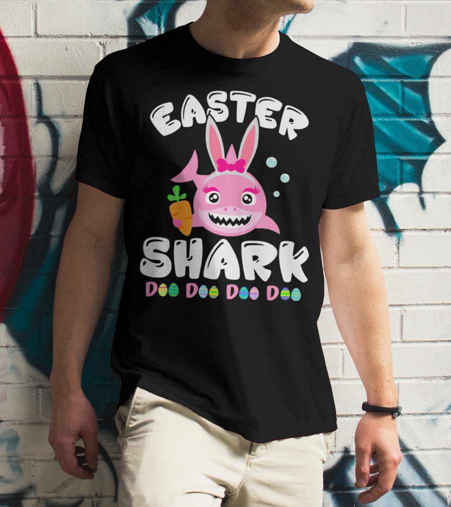 Easter Shark Bunny Doo Doo Doo Doo T-Shirt