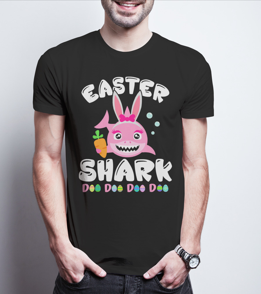 Easter Shark Bunny Doo Doo Doo Doo T-Shirt