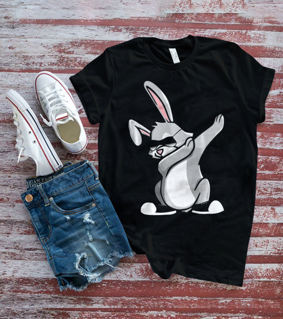 Easter Dab Bunny Women's Sunglasses Cute Rabbit Dancing T-Shirt