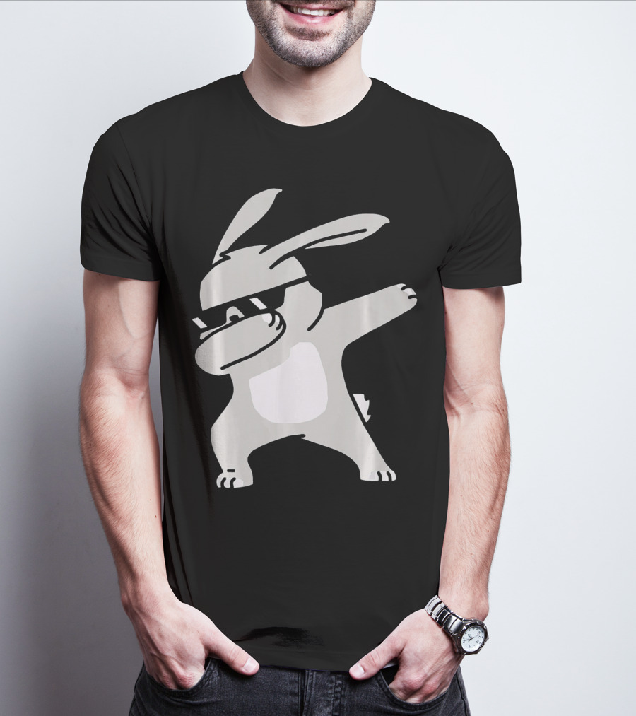 Happy Easter Day Cool Dabbing Rabbit T-Shirt