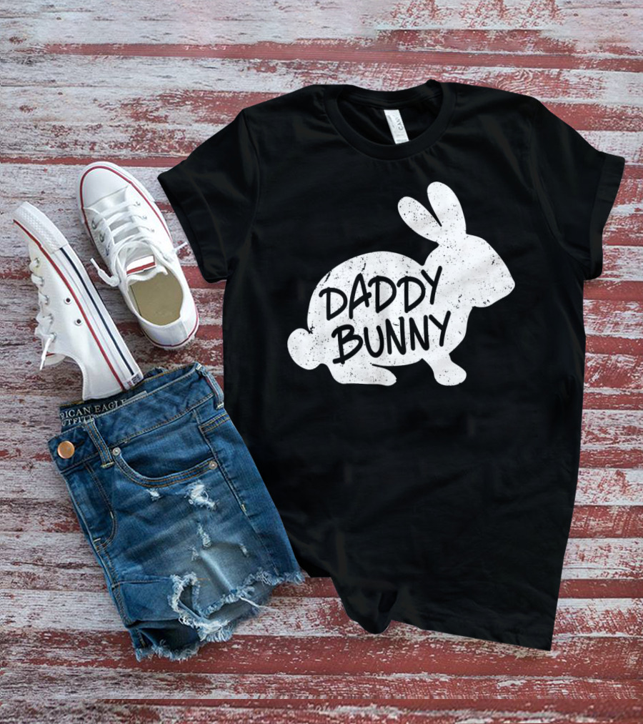 Family Matching Easter Daddy Bunny Matching T-Shirt