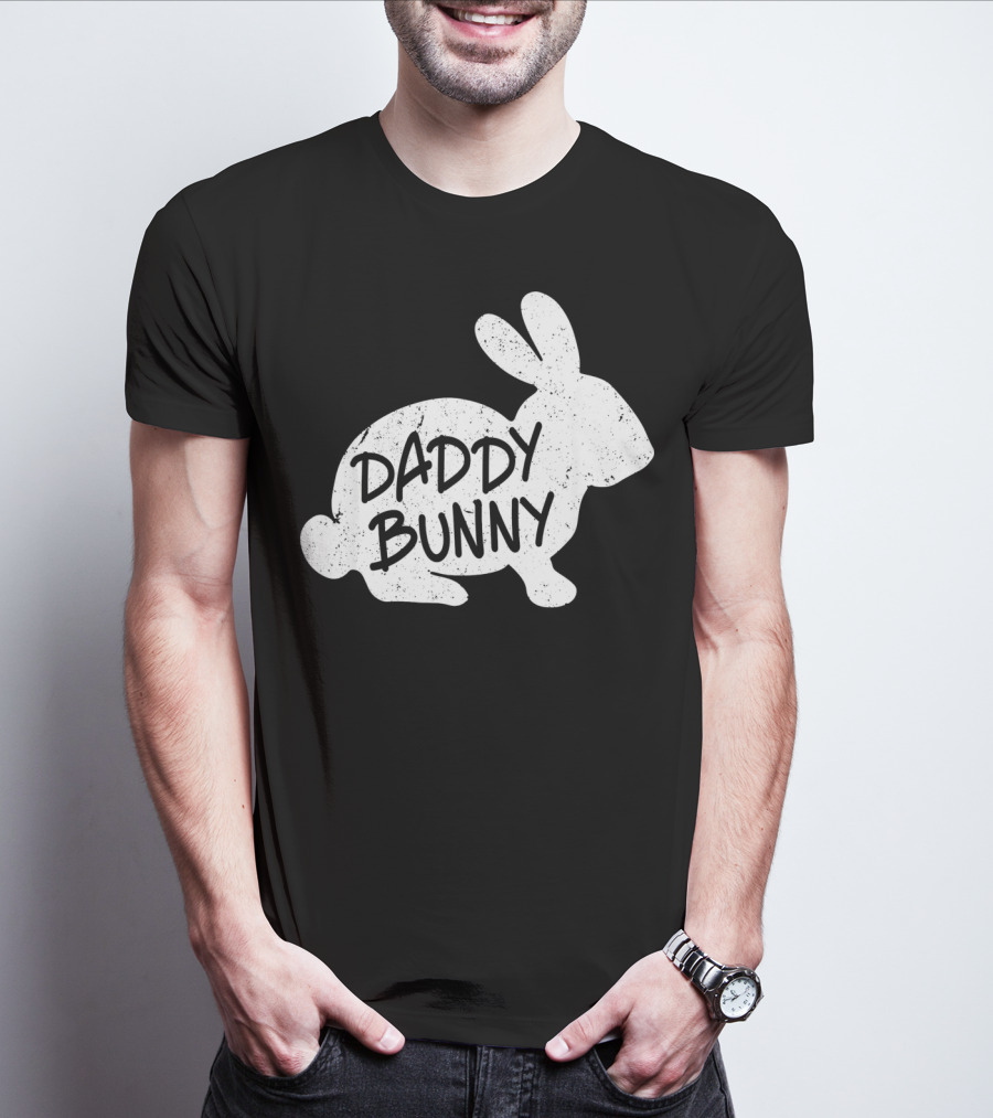 Family Matching Easter Daddy Bunny Matching T-Shirt