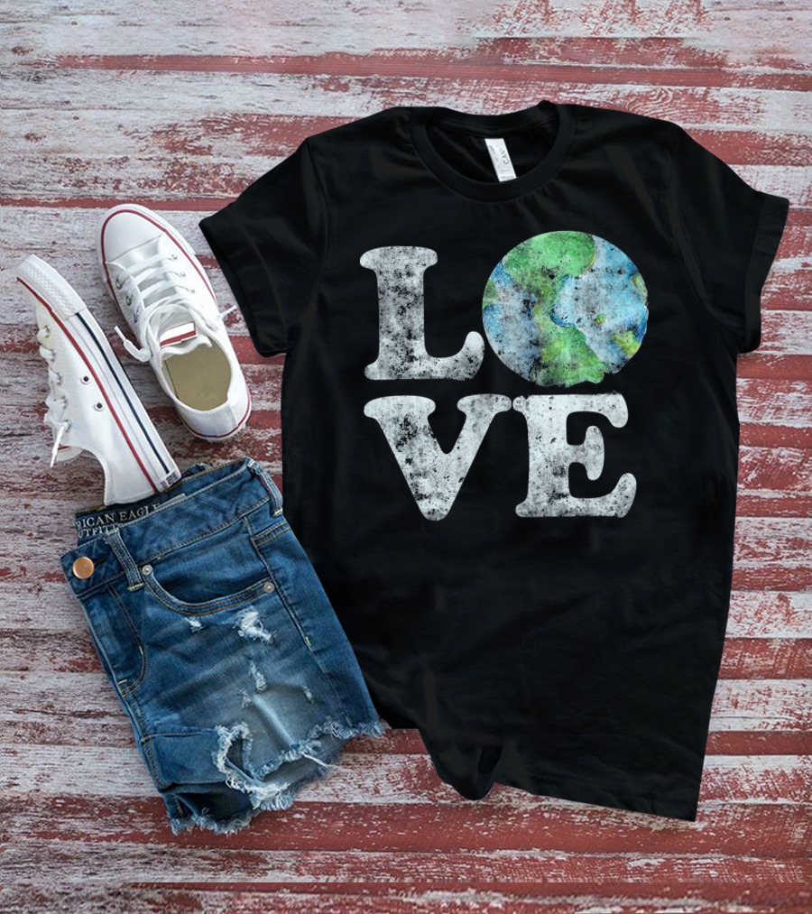 VINTAGE LOVE Your Mother Earth Planet Circle T-Shirt