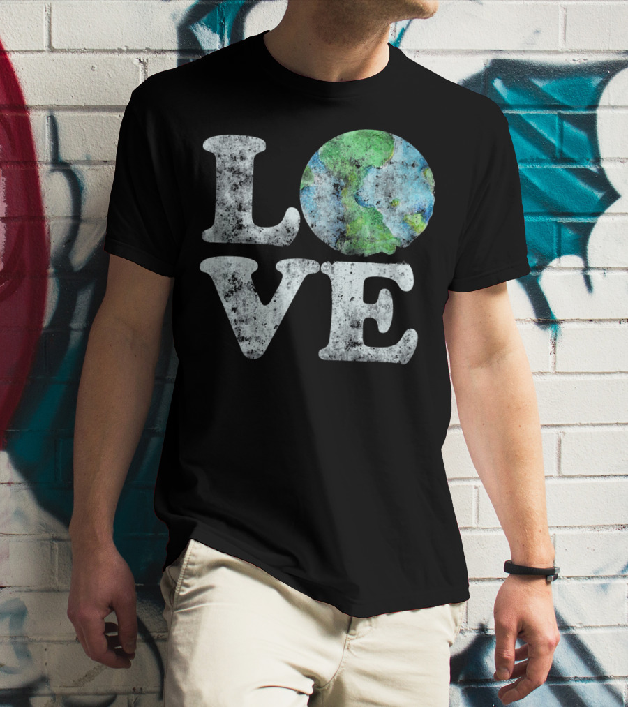 VINTAGE LOVE Your Mother Earth Planet Circle T-Shirt