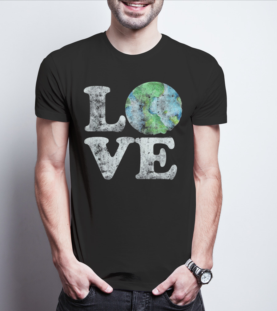 VINTAGE LOVE Your Mother Earth Planet Circle T-Shirt