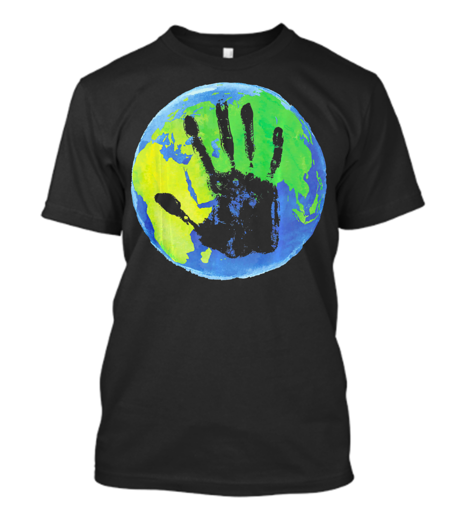 Earth Day Globe With Handprint Nature Conservation T-Shirt