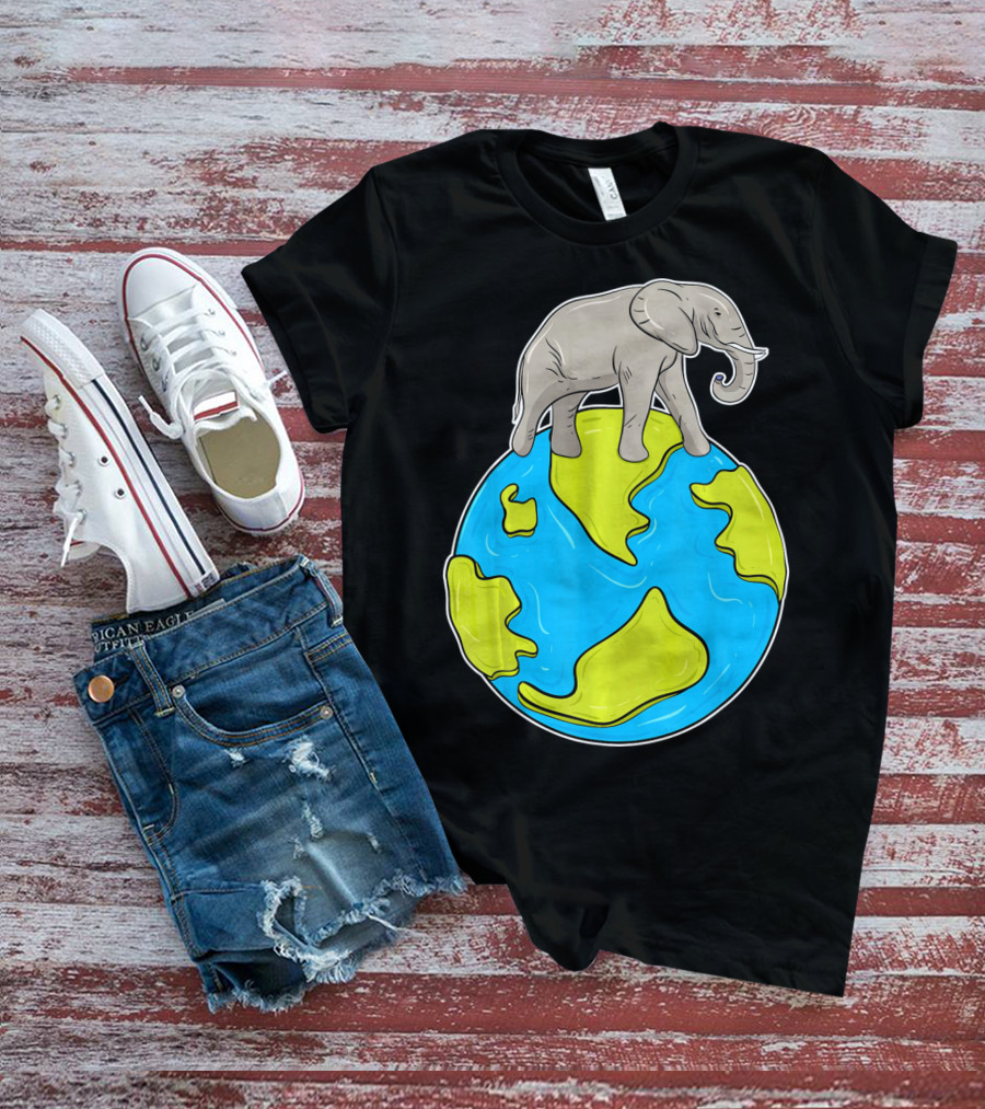 Celebrate Every Day Earth Elephant T-Shirt