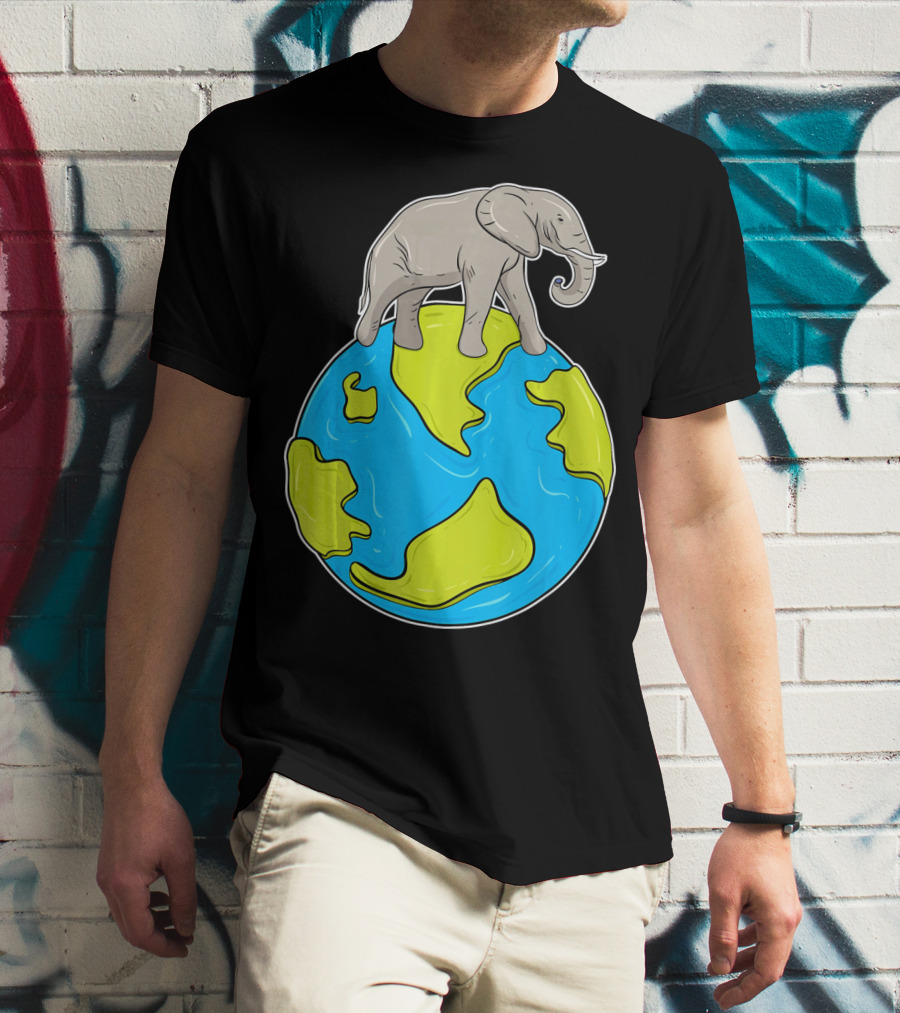 Celebrate Every Day Earth Elephant T-Shirt