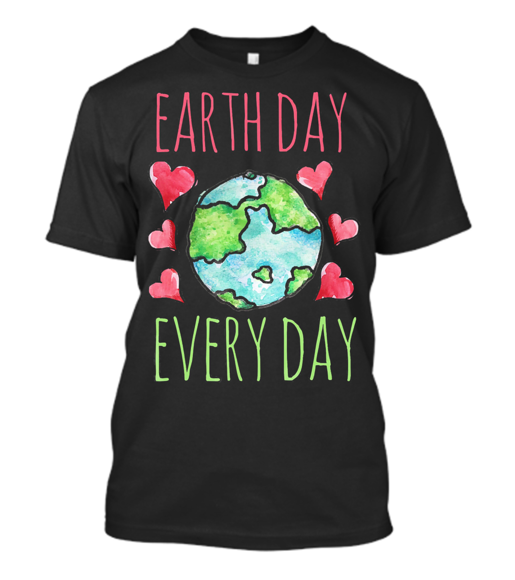 Earth Day Every Day Cute Earthy Heart T-Shirt