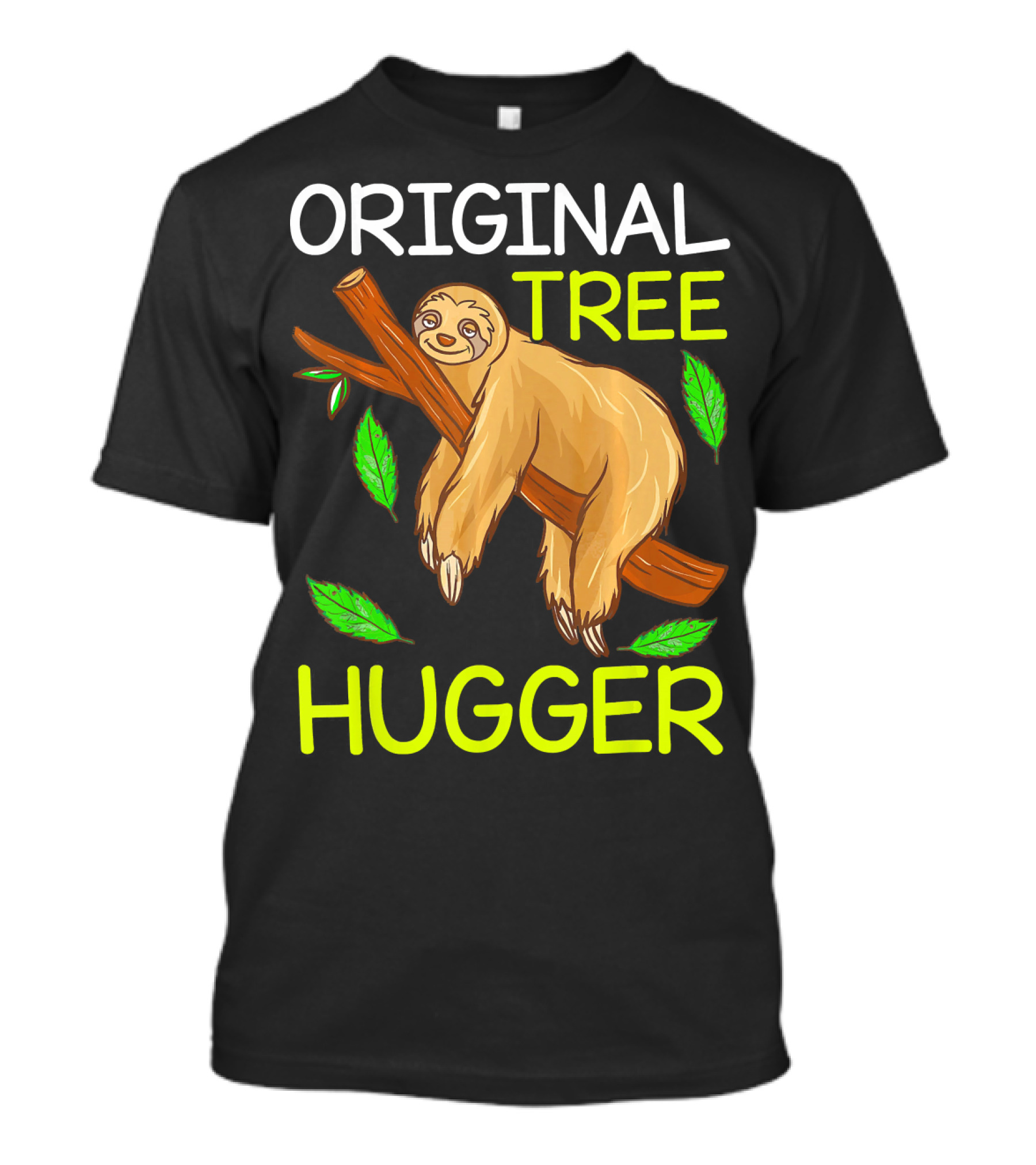 Original Tree Hugger Sloth Environmental Climate T-Shirt