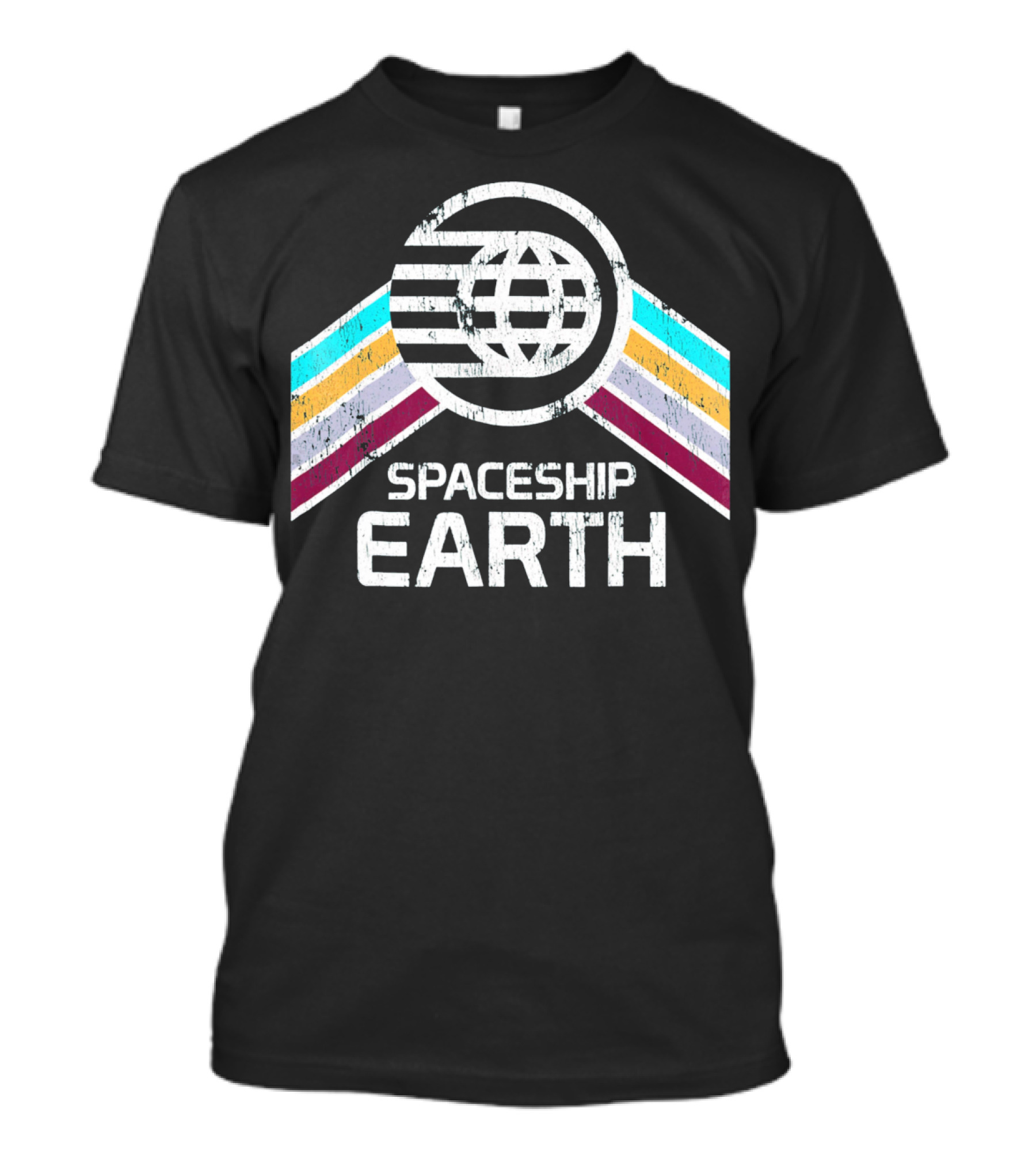 Spaceship Earth Retro T-Shirt