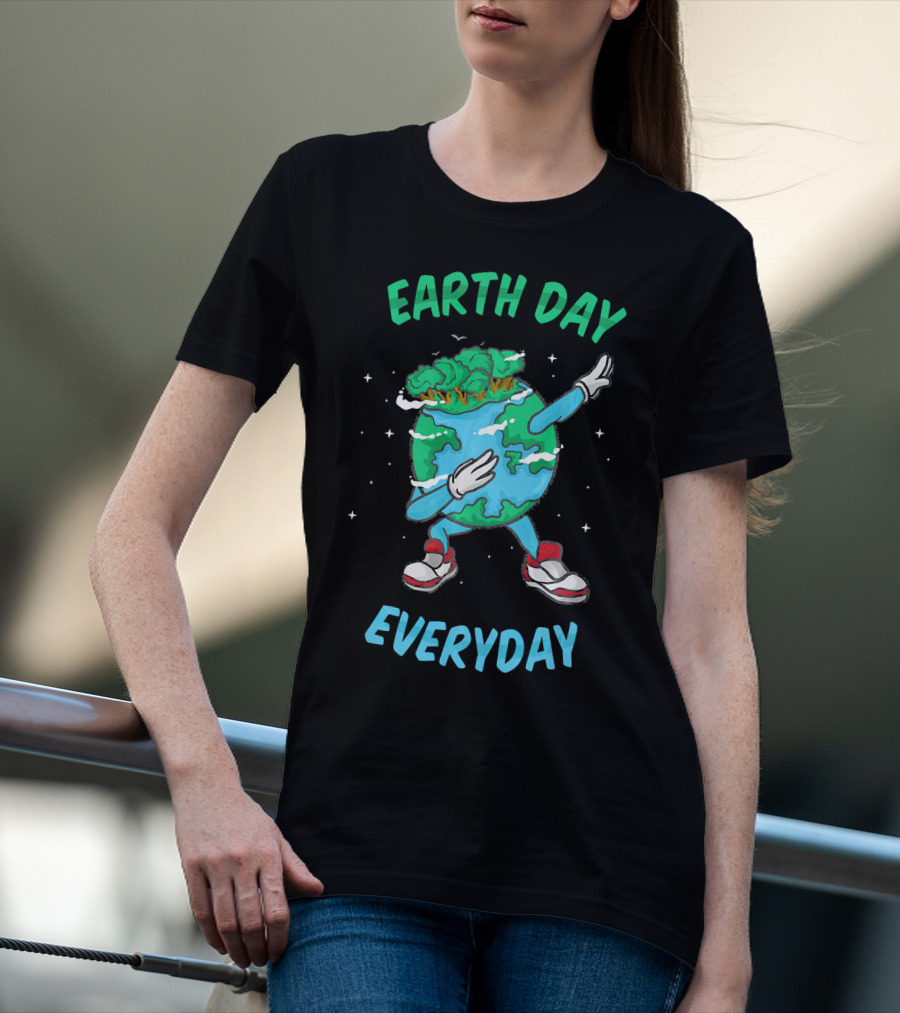 Earth Day Everyday Dabbing World Environ Planet Dance T-Shirt