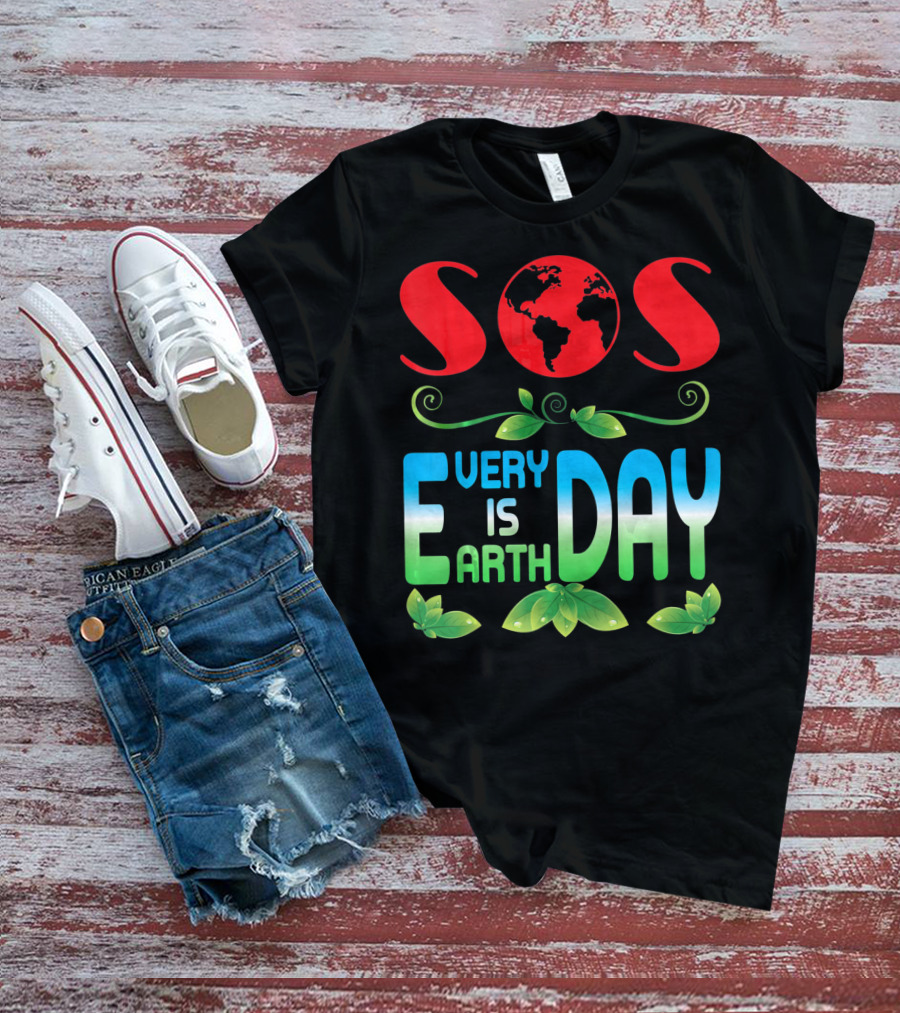 SOS Every Day Is Earth Day T-Shirt