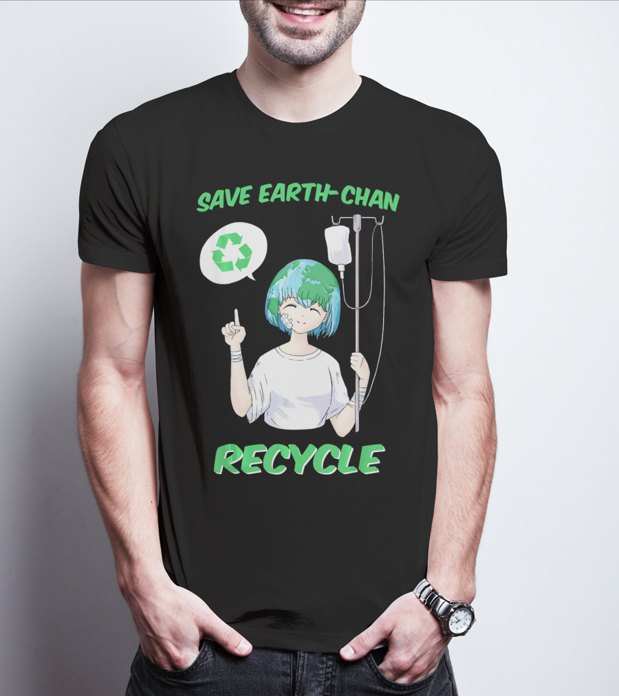 Save Earth-chan Recycle Earth Day T-Shirt
